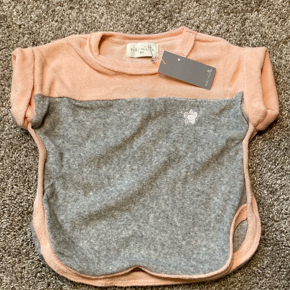 Miki Miette NWT 9 months T-Shirt terry like feeling